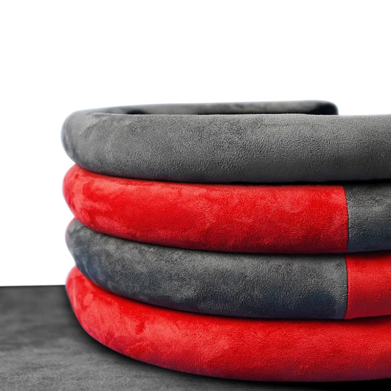 15-Inch Suede-Style Steering Wheel Cover – Multiple Colors