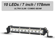LED Work Light Bar – Spot Beam, 12V–24V