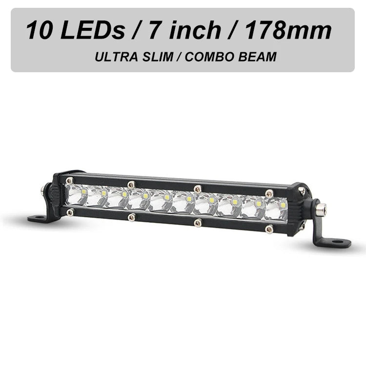 LED Work Light Bar – Spot Beam, 12V–24V