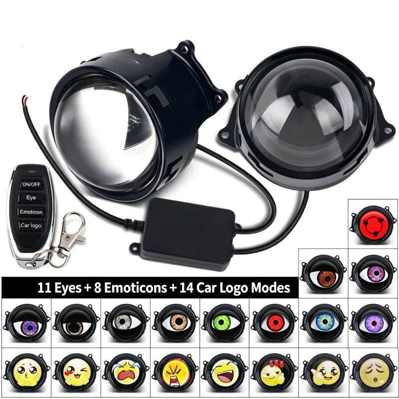 3-Inch Dynamic Devil-Eye LED Projector Light – 6 or 33 Modes