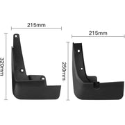 4-Piece ABS Plastic Front & Rear Mud Flaps Mudguards Splash Guard for 2021-2024 Subaru Outback QC-350