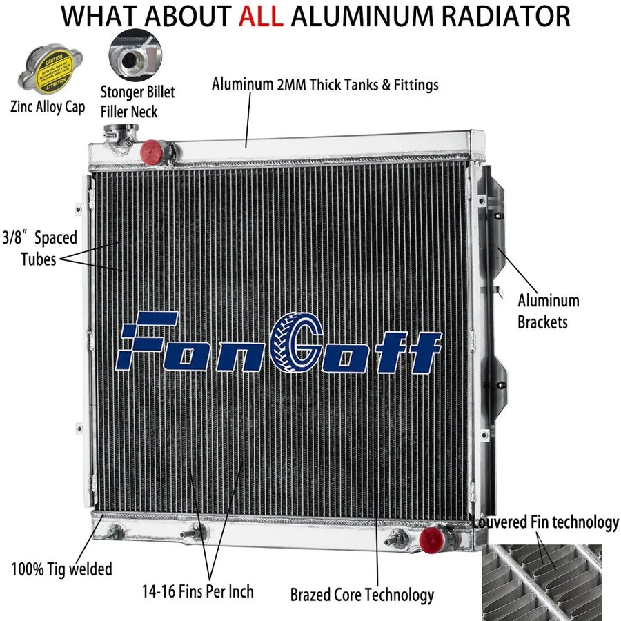 Aluminum Radiator for 2001–2007 Toyota Tundra