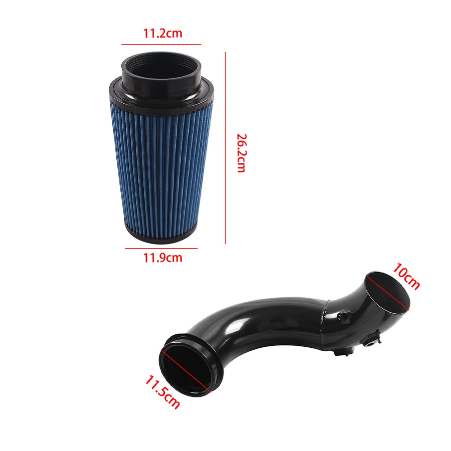 Car Aluminum Air Intake System Turbo Cold Air Intake Pipe Kit with Air Filter for Dodge Ram 2500 3500