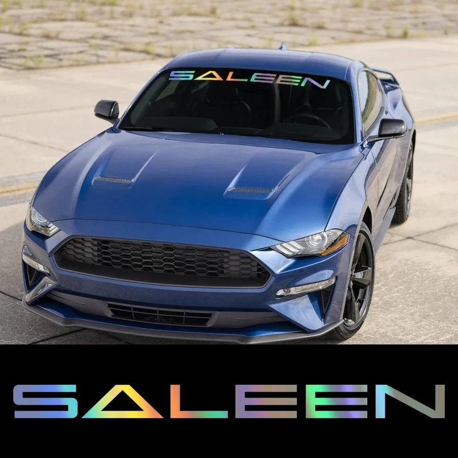 SALEEN Windshield Vinyl Decal for Ford Mustang – 100 × 7.5 cm