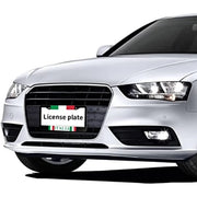 2-Piece Italian Flag Aluminum License Plate Frame Set