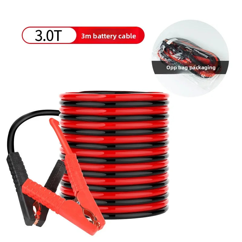 3m/4m Extended Battery Booster Cables with Clamps
