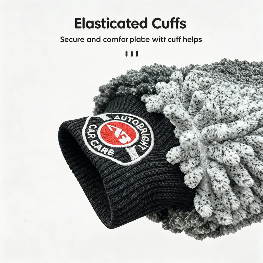 Two-Tone Plush Chenille Microfiber Car Wash Mitt