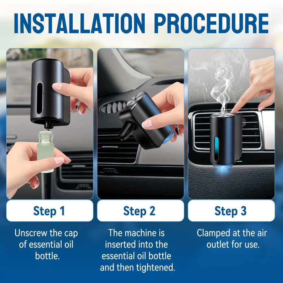 Electric Car Vent Aroma Diffuser with Essential-Oil Mist