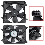 2-Piece Engine AC Condenser Radiator Cooling Fan Assembly for 2016-2022 Honda HR-V 1.8L