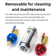 Automotive A/C Refrigerant Oil Analyzer & Filtration Tool