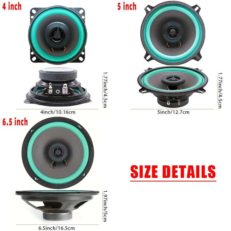 4-, 5- or 6.5-Inch Coaxial Car Speakers