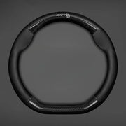 Breathable Nappa Leather Anti-Slip Steering Wheel Cover for Dodge Challenger, Charger, Dart & Ram 1500