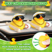 Classic Rubber Duck Dashboard Ornament – Single Set