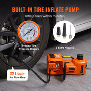 5-Ton 12V Electric Hydraulic Jack Kit with Impact Wrench