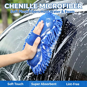 Chenille & Mesh Car Wash Mitts, 2-Pack