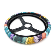 Hokkaido Wave and Sakura 38 cm Steering Wheel Cover