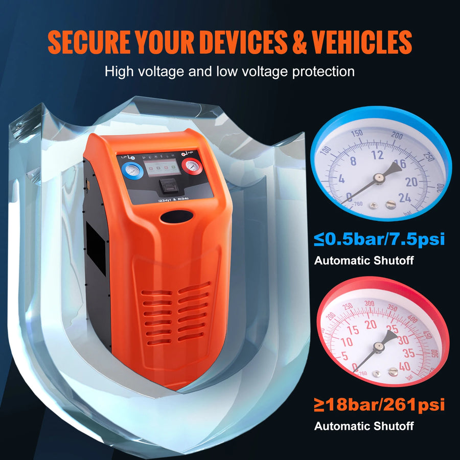 Automatic Automotive Refrigerant Recovery & Recharge Machine