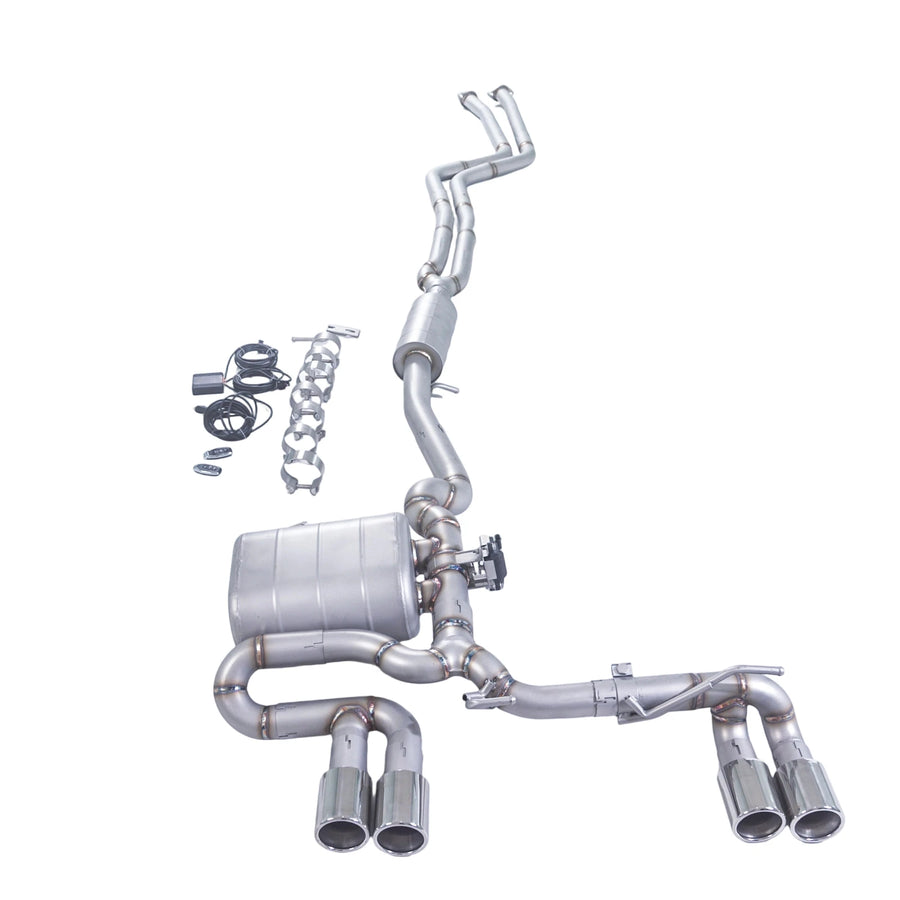 304 Stainless Steel Valved Cat-Back Exhaust for BMW 325i/330i 2006-2011