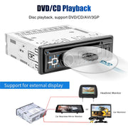 1-DIN CD/DVD Bluetooth Car Stereo with FM, USB, SD and AUX