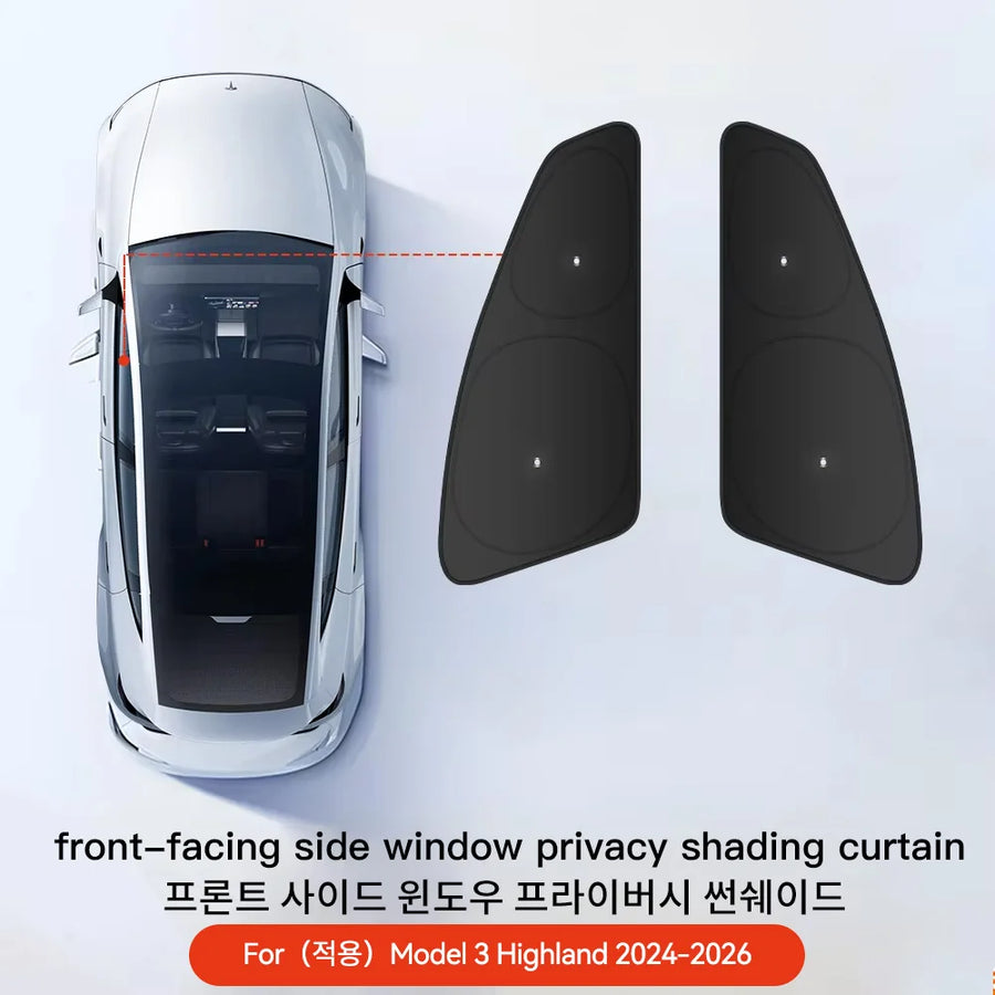 Side Window Sunshade for Tesla Model 3/Y Highland and Juniper 2021-2025