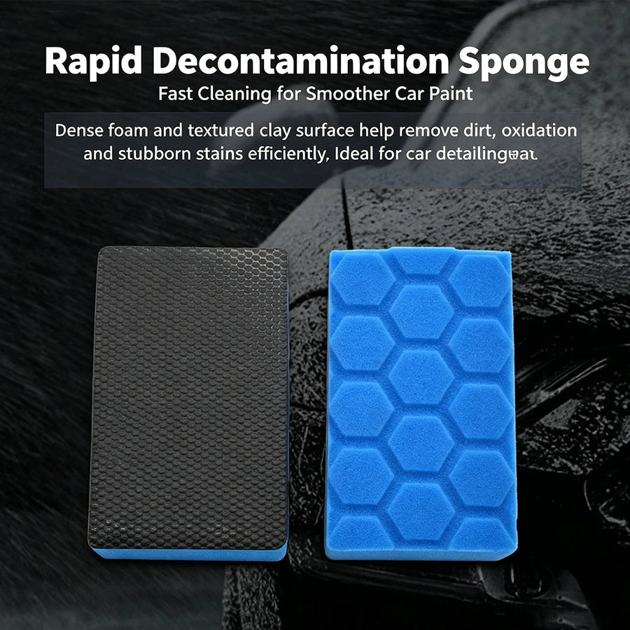 Clay Decontamination Sponges - 2-Pack, 12 x 7 cm