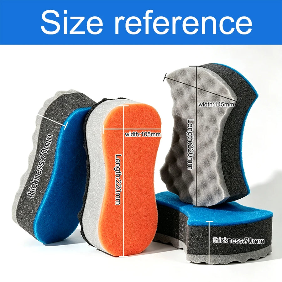 Contoured Car Wash Sponges, 2-Piece Shape Options