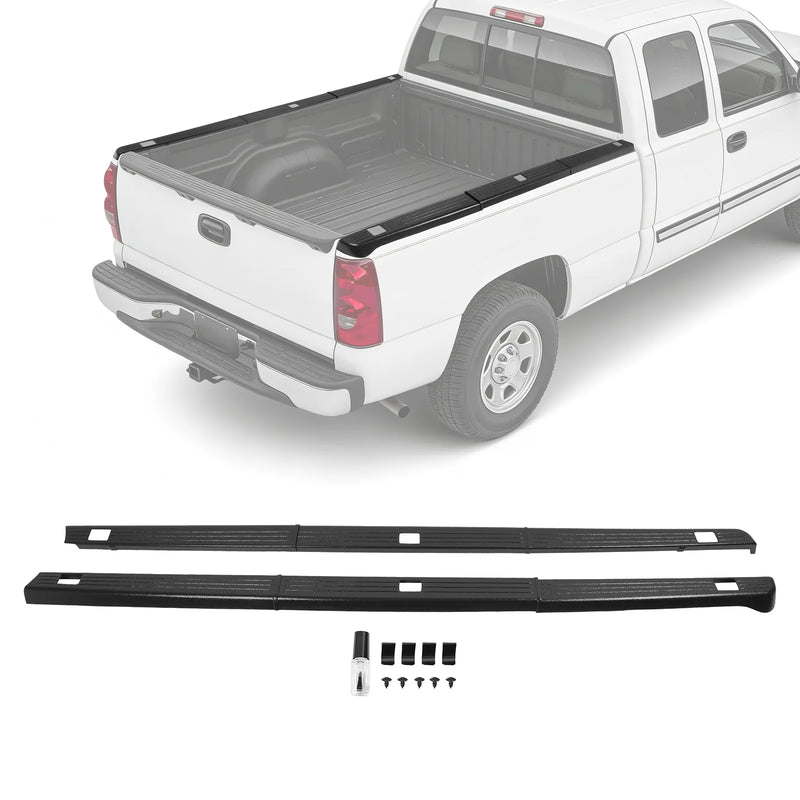 Truck Bed Rail Cap for Chevrolet Silverado 1500 8-Foot Bed 1999-2006