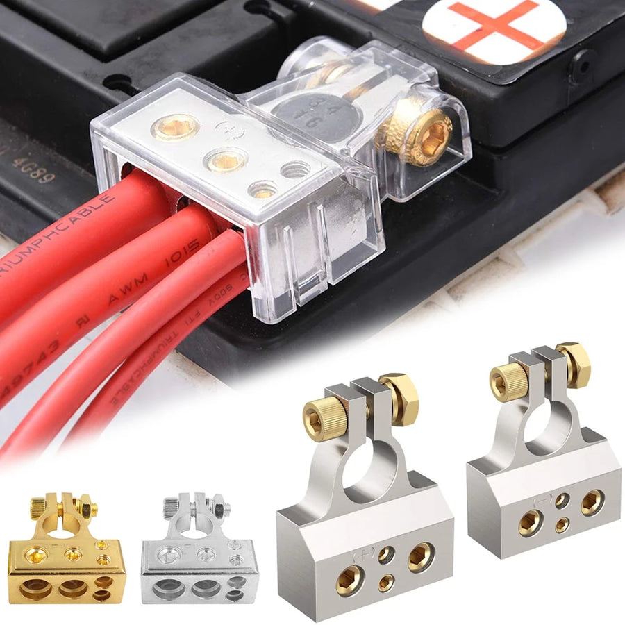 Positive and Negative Battery Terminal Connectors – 2 Pieces