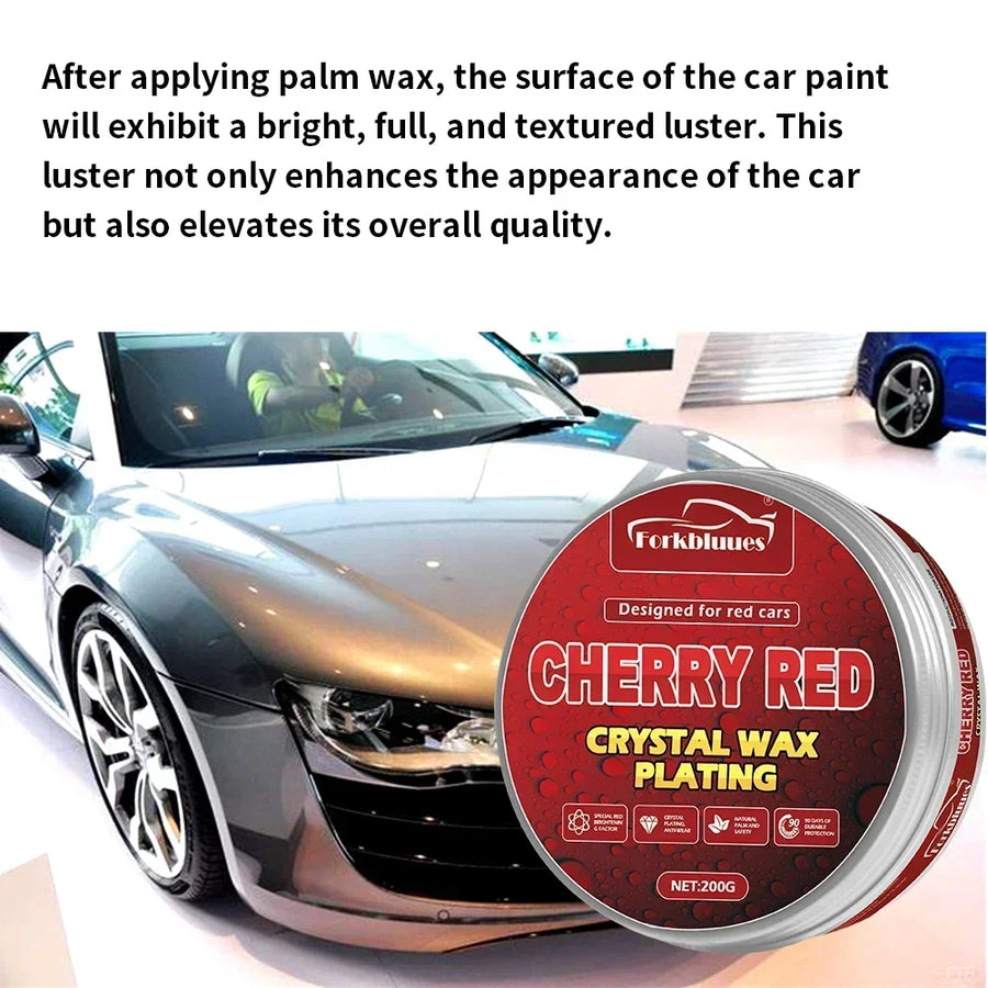 Red Car Wax & Applicator Set – Paint Care Finish
