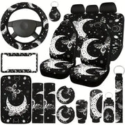 Butterfly-Themed Universal Interior Accessory Set – 18 Pieces