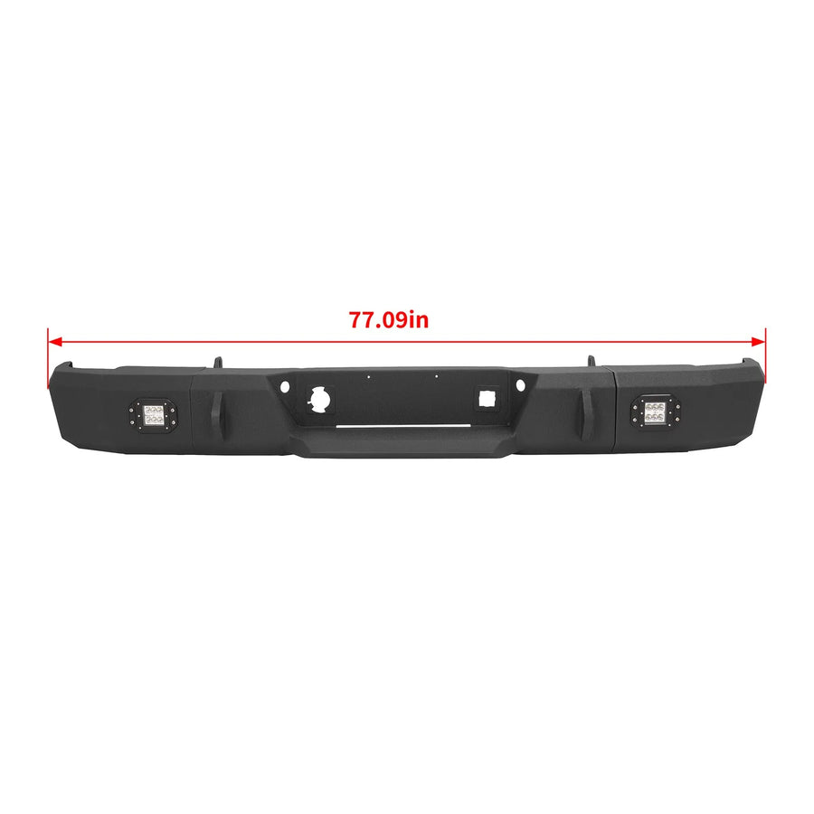 Complete Rear Bumper Assembly for Chevrolet Silverado Sierra 2500 HD 3500 HD 2011-2014