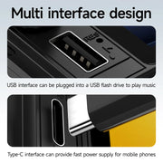 6.28-Inch 1-DIN Wireless CarPlay and Android Auto Car Stereo