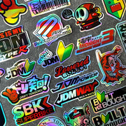 Yamaha JDM Motorcycle Vinyl Sticker Pack – Regular & Holographic Sets