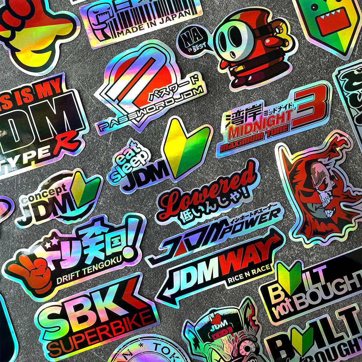 Yamaha JDM Motorcycle Vinyl Sticker Pack – Regular & Holographic Sets