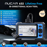 632 OBD2 Bi-Directional Diagnostic Scanner – 4-System / 15-Service