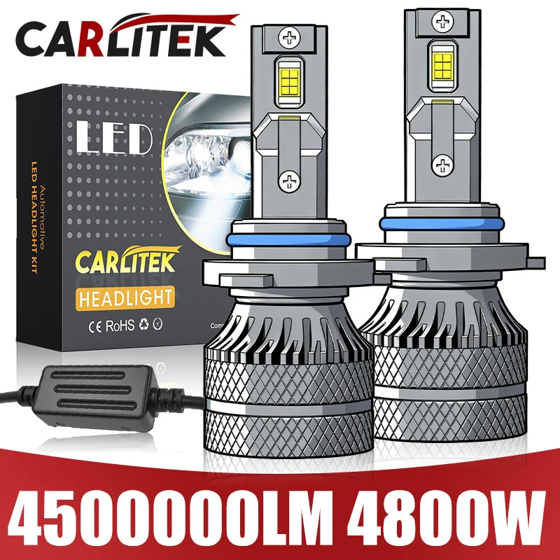 H1/H4/H7/H11/9005/9006 LED Headlight Bulb – 6000K, CANBUS