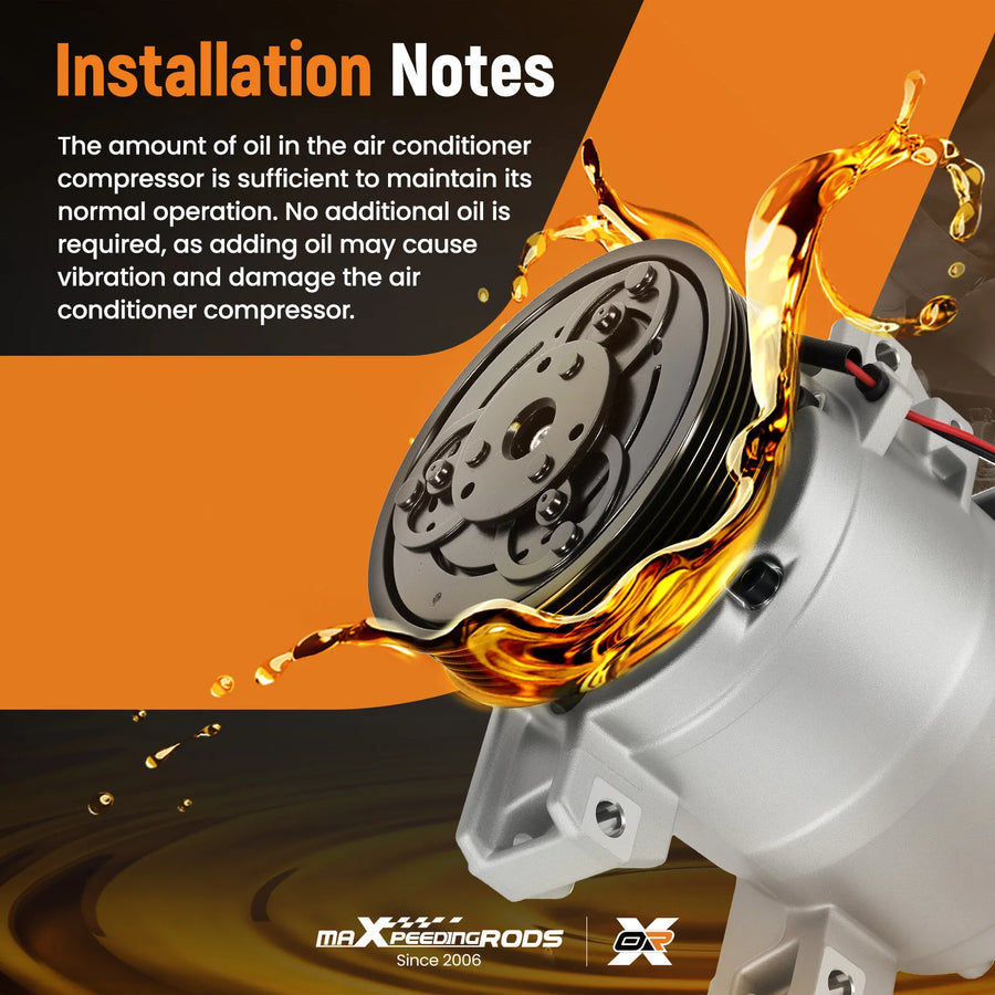A/C Compressor and Clutch for Nissan Rogue Select 2014-2015