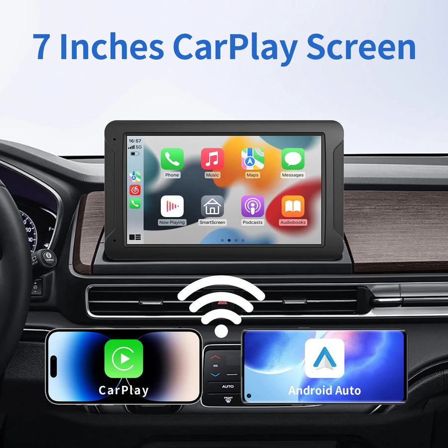 Portable Wireless CarPlay and Android Auto Display