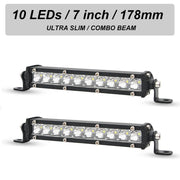LED Work Light Bar – Spot Beam, 12V–24V
