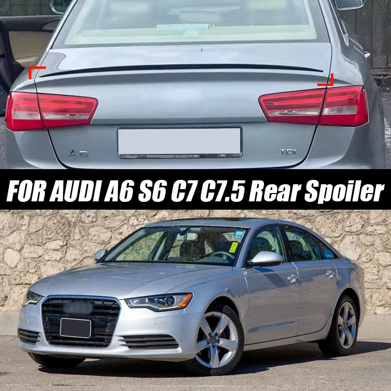 Rear Trunk Spoiler for Audi A6/S6 C7, C7.5 and C8