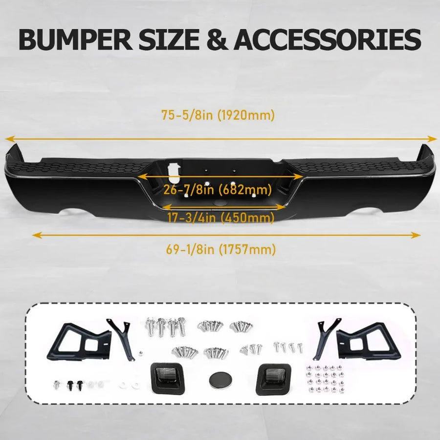 Rear Bumper Assembly for 2009–2018 Dodge Ram 1500