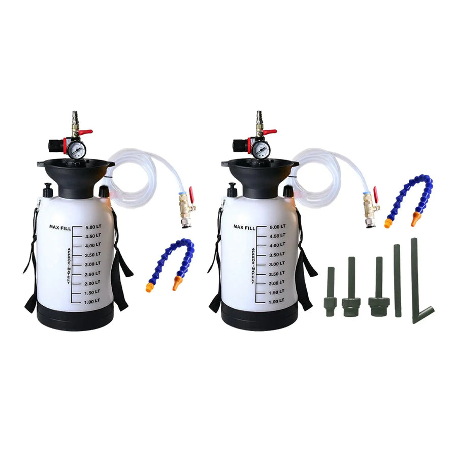 5-Liter Pneumatic ATF and Gear Oil Refill Tank with Adapters