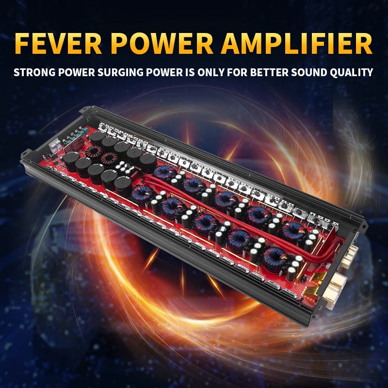 1-Ohm Class D 5000W Max Mono Car Audio Amplifier