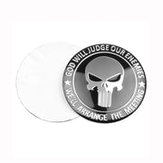 4-Piece Skull Hubcap sticker sticker 56MM aluminum sticker