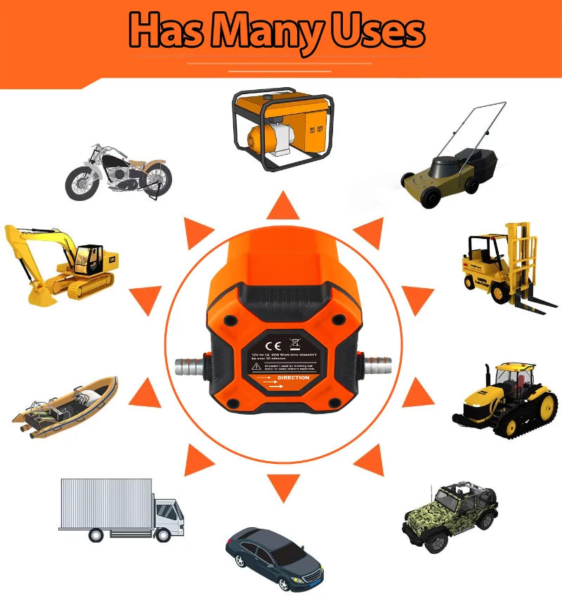 12V 60W Electric Engine Oil and Diesel Transfer Pump