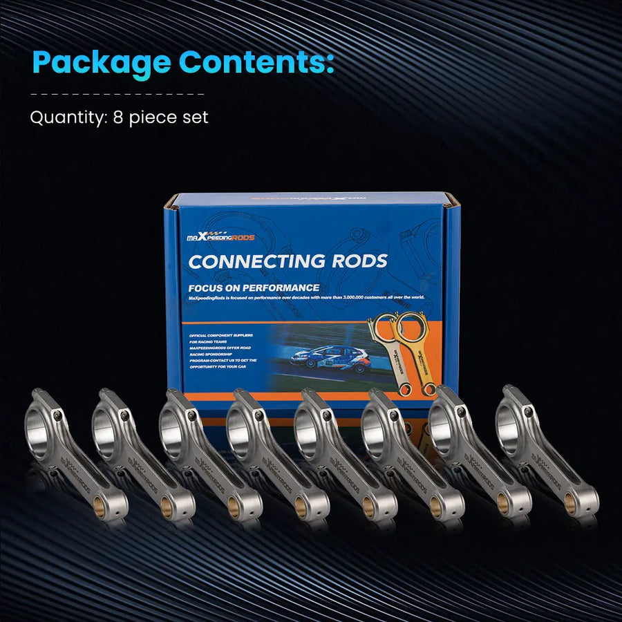 6-Inch 4340 H-Beam Connecting Rods for Chevrolet Small Block
