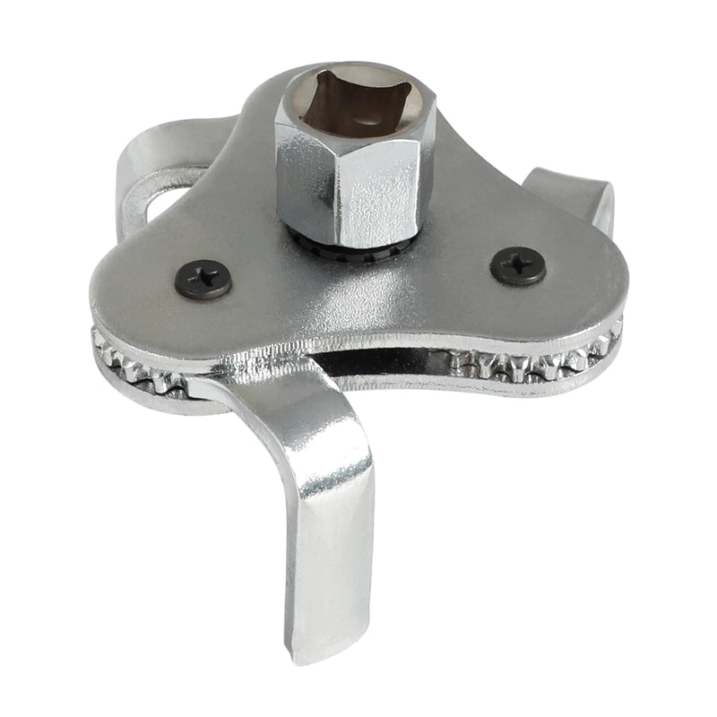 Universal 3-Jaw Oil Filter Wrench, 2.5-4.5 Inch, 1/2-Inch Drive