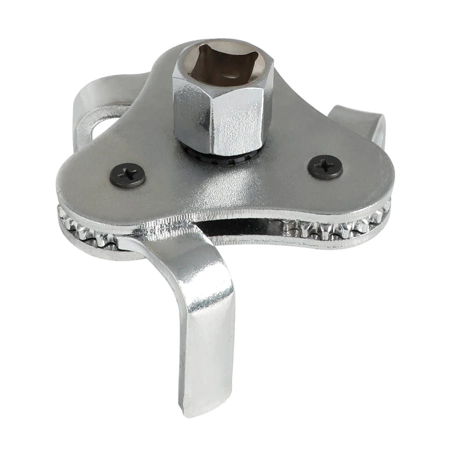 Universal 3-Jaw Oil Filter Wrench, 2.5-4.5 Inch, 1/2-Inch Drive