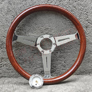 Universal 358mm Wood Sport Steering Wheel