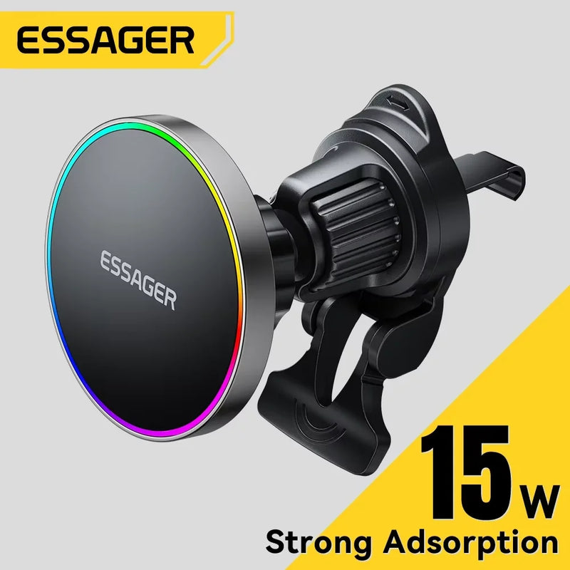 Essager 15W Wireless Charging Magnetic Car Phone Mount